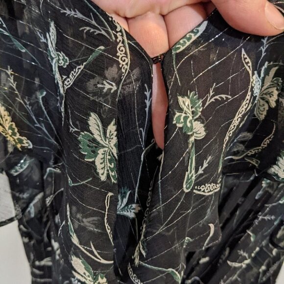 NWT Veronica Beard | Marilyn Cold Shoulder Ruffle Midi Dress - Picture 8 of 13